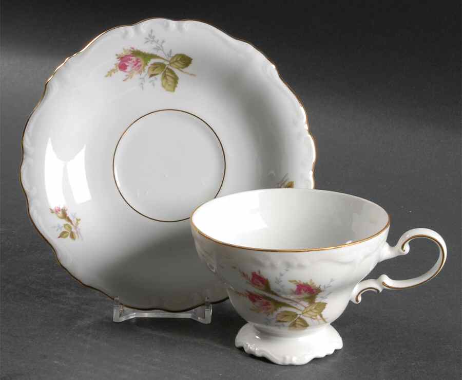 Antoinette Footed Cup & Saucer Set by Johann Haviland-1