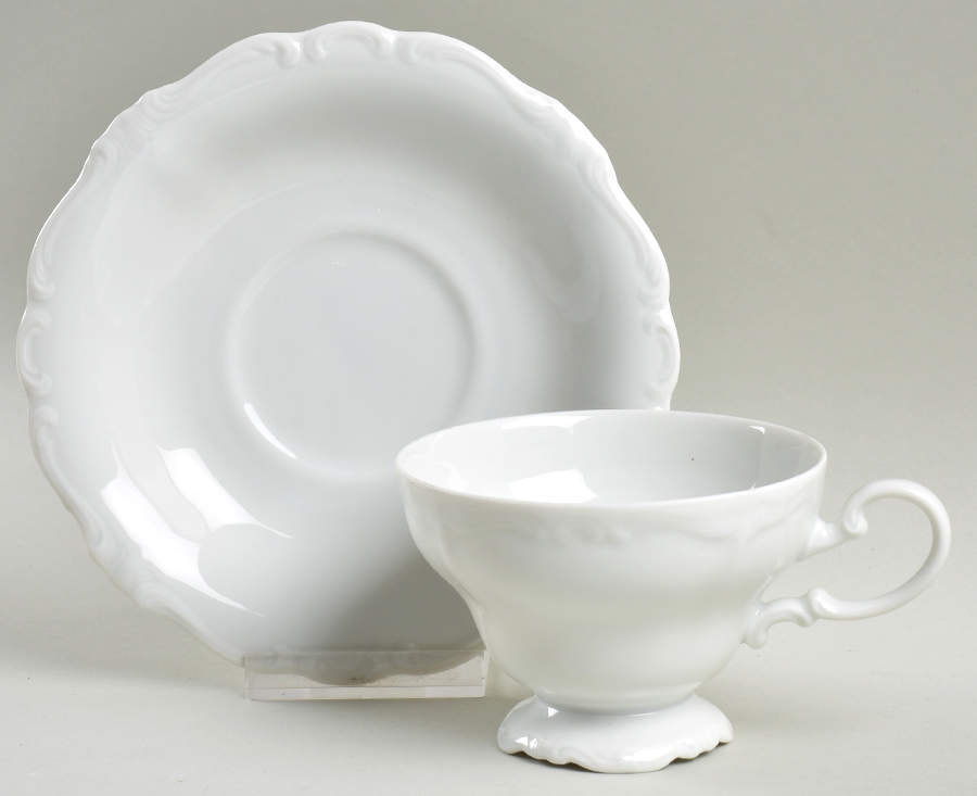 Aristocrat Footed Cup & Saucer Set by Johann Haviland-1