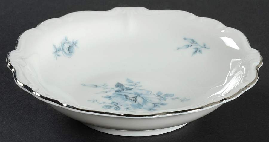 Blue Bouquet Platinum Fruit/Dessert (Sauce) Bowl by Johann Haviland-1