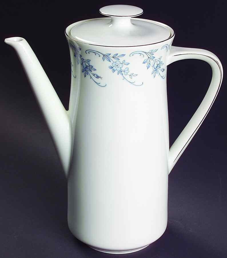 Blue Danube Coffee Pot & Lid by Johann Haviland-1