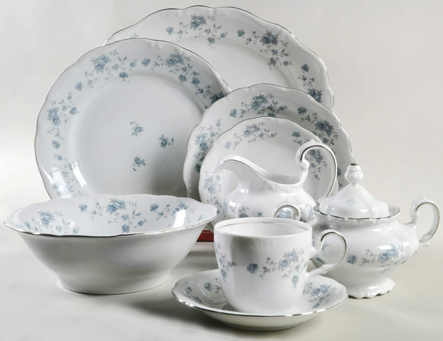 Blue Garland (Thailand Traditions) 45 Piece Starter Set by Johann Haviland-1