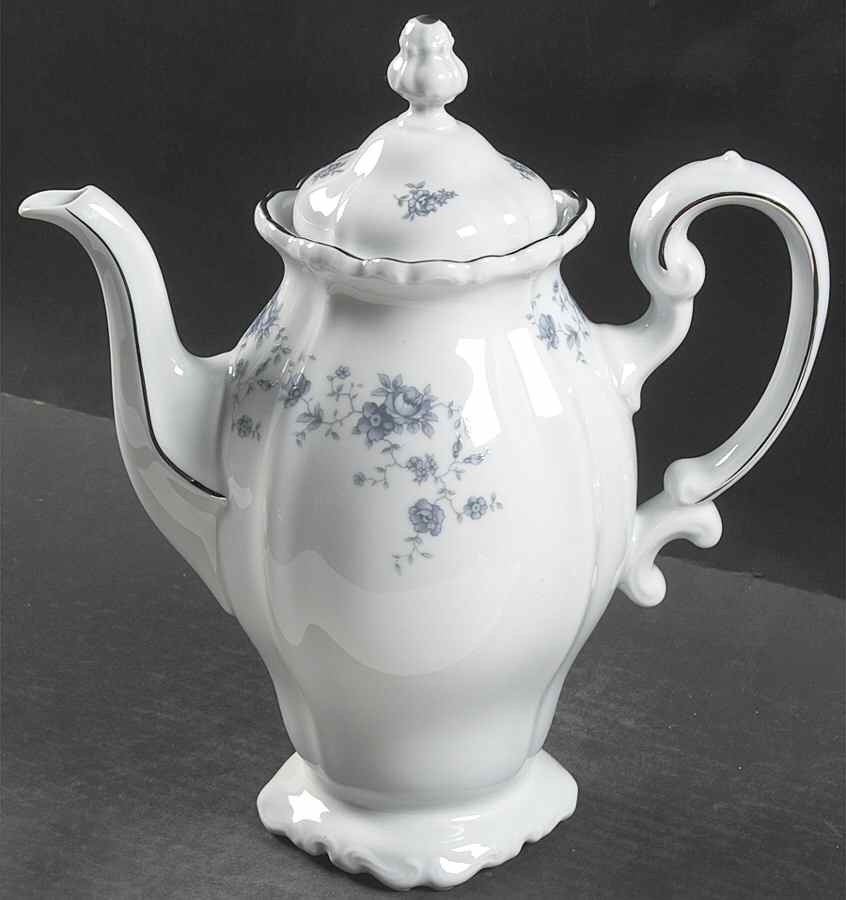 Blue Garland (Thailand Traditions) Coffee Pot & Lid by Johann Haviland-1