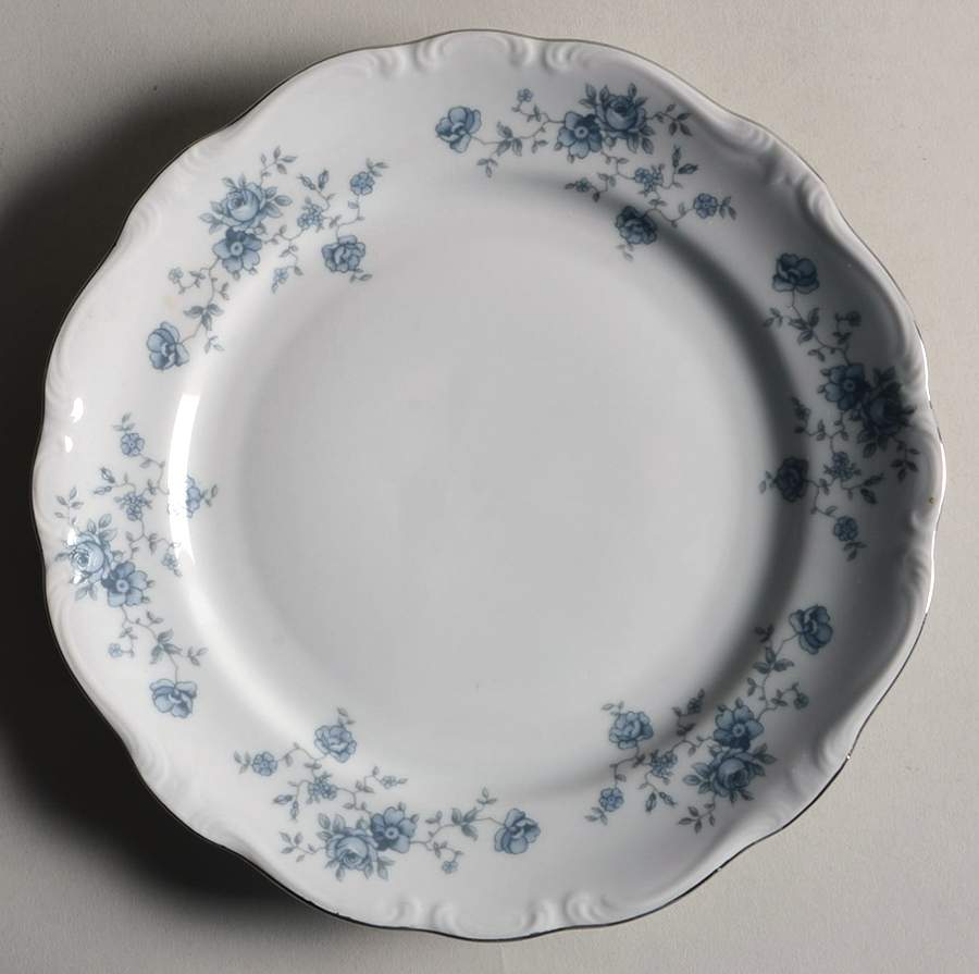 Blue Garland (Thailand Traditions) Salad Plate by Johann Haviland-1