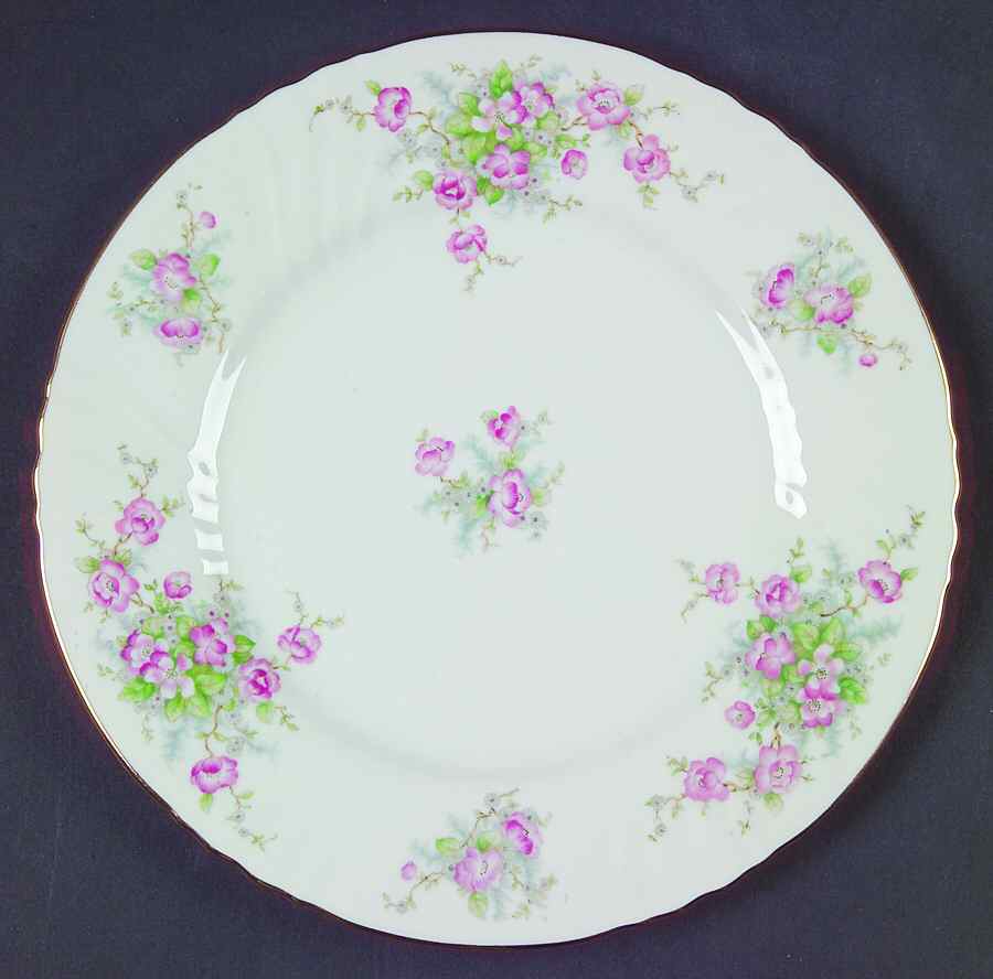 Bridal Rose (No Verge, All White) Salad Plate by Johann Haviland-1