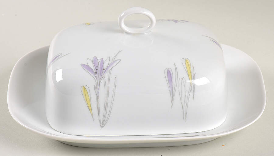 Crocus Square Covered Butter by Johann Haviland-1