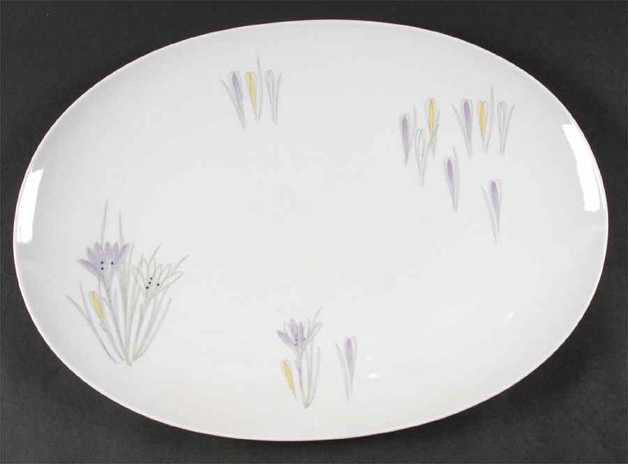 Crocus 15" Oval Serving Platter by Johann Haviland-1