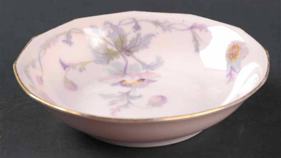 Dogwood (Gold Trim) Fruit/Dessert (Sauce) Bowl by Johann Haviland-1
