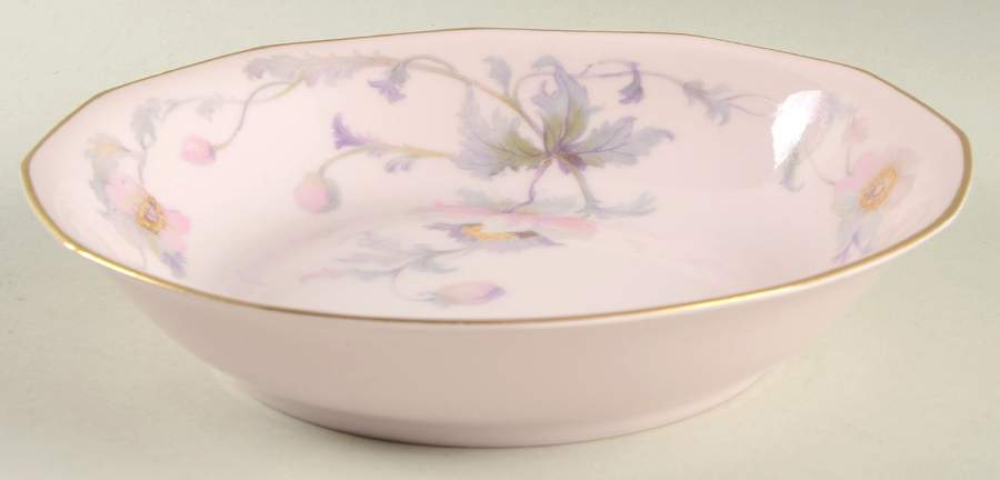 Dogwood (Gold Trim) Coupe Soup Bowl by Johann Haviland-1
