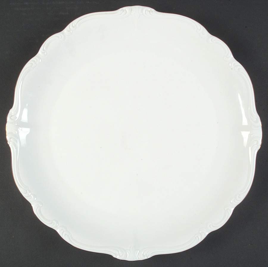 Gold Baroque 13" Chop Plate (Round Platter) by Johann Haviland-1