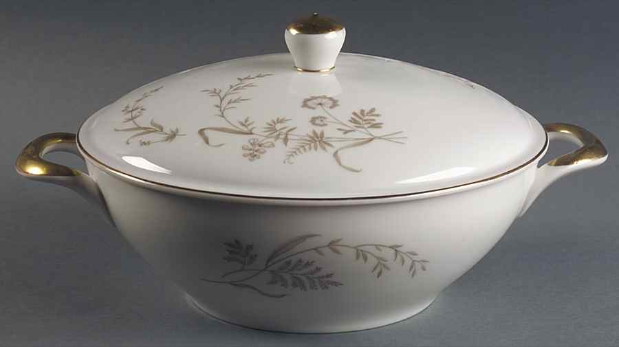 Golden Wheat Round Covered Vegetable by Johann Haviland-1