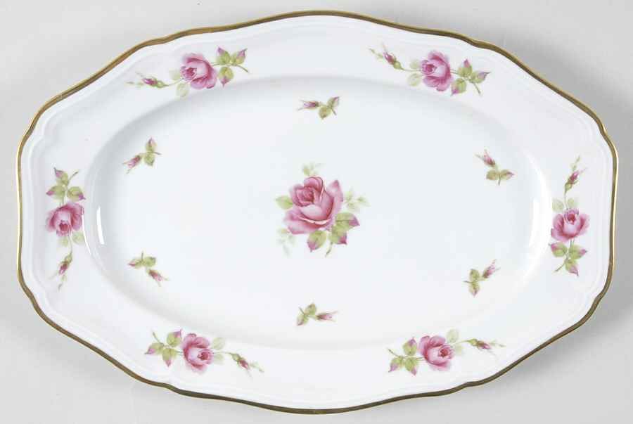 Chippendale Rose 13" Oval Serving Platter by Johann Haviland-1