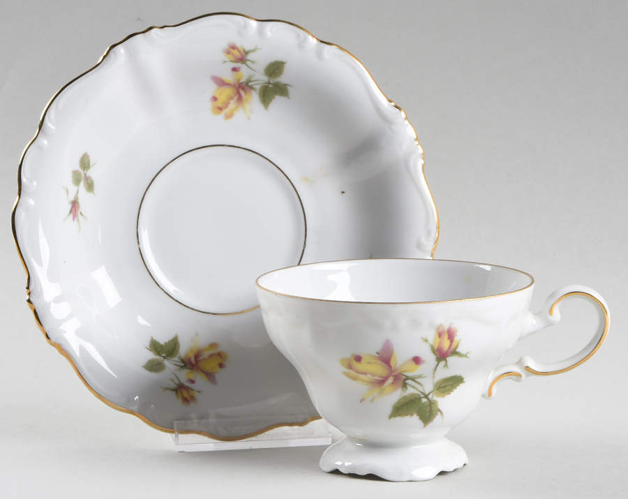 JOH18 Footed Cup & Saucer Set by Johann Haviland-1