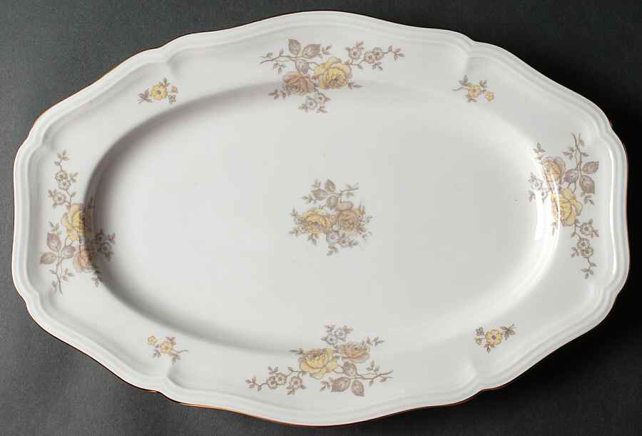 JOH45 15" Oval Serving Platter by Johann Haviland-1