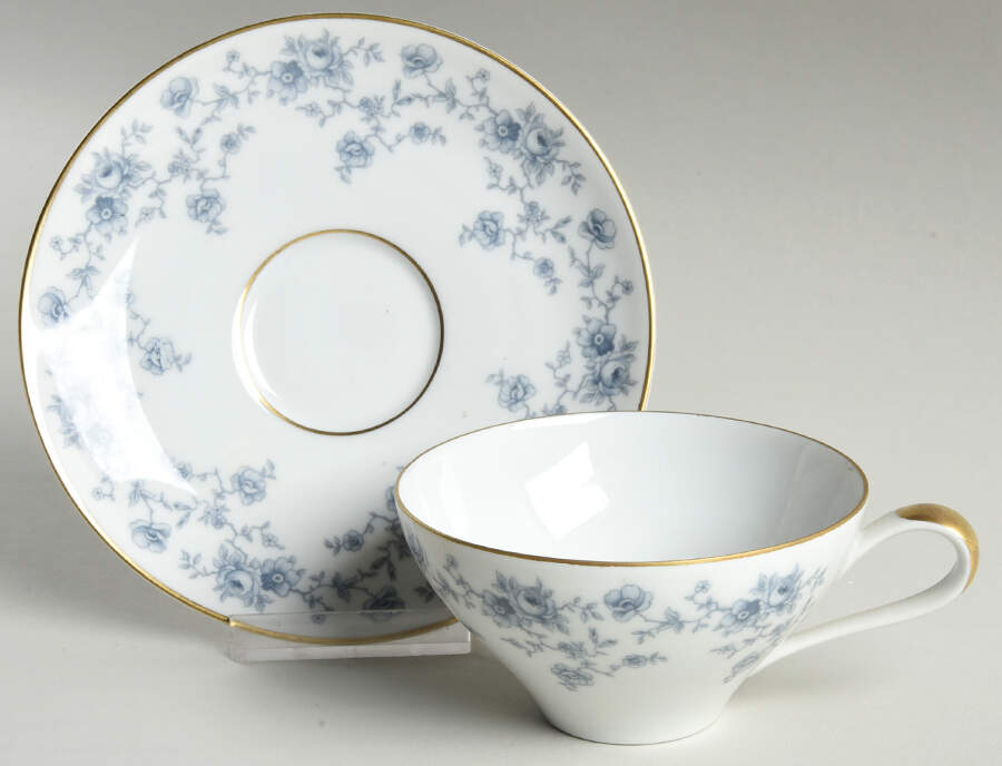 JOH48 Flat Cup & Saucer Set by Johann Haviland-1