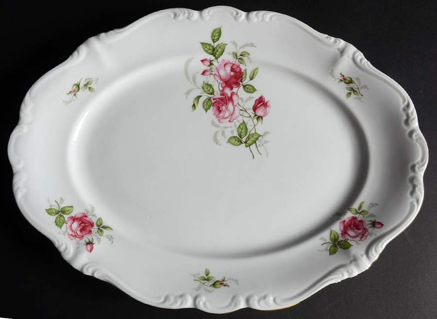 JOH85 14" Oval Serving Platter by Johann Haviland-1
