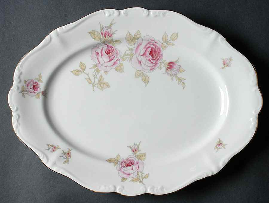 Michelene 12" Oval Serving Platter by Johann Haviland-1