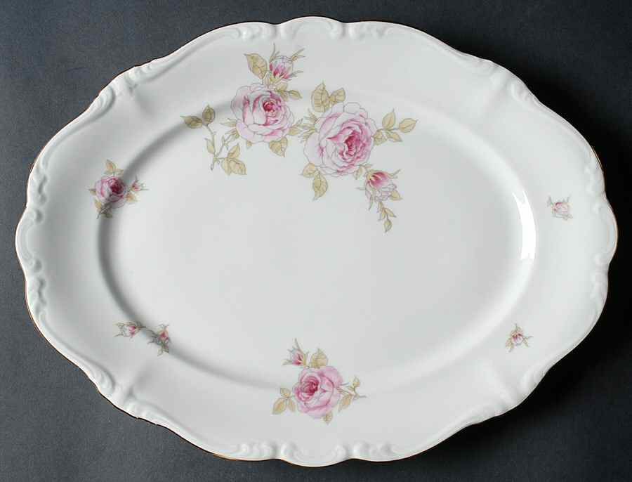 Michelene 14" Oval Serving Platter by Johann Haviland-1
