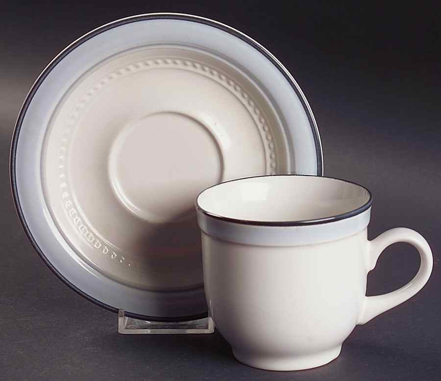 Mountain Sky Flat Cup & Saucer Set by Johann Haviland-1