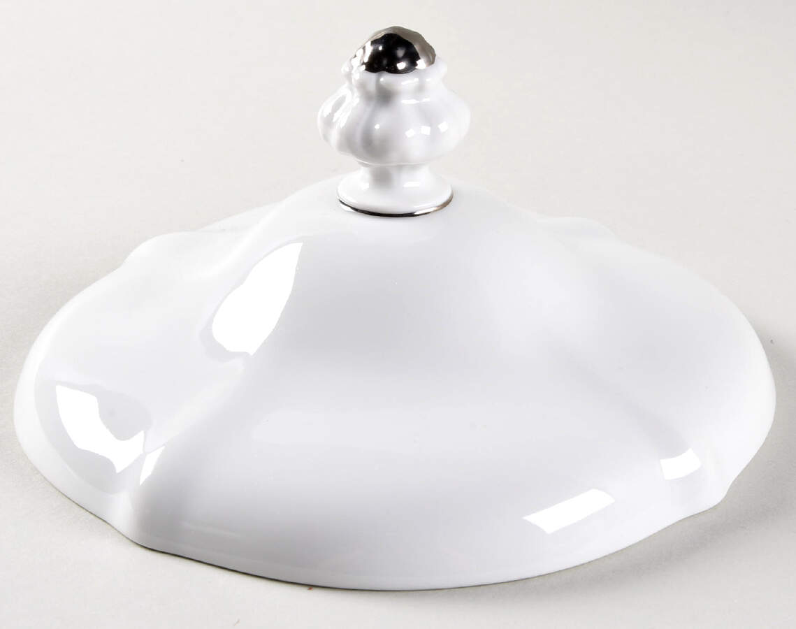 Platinum Baroque Lid for Round Vegetable by Johann Haviland-1