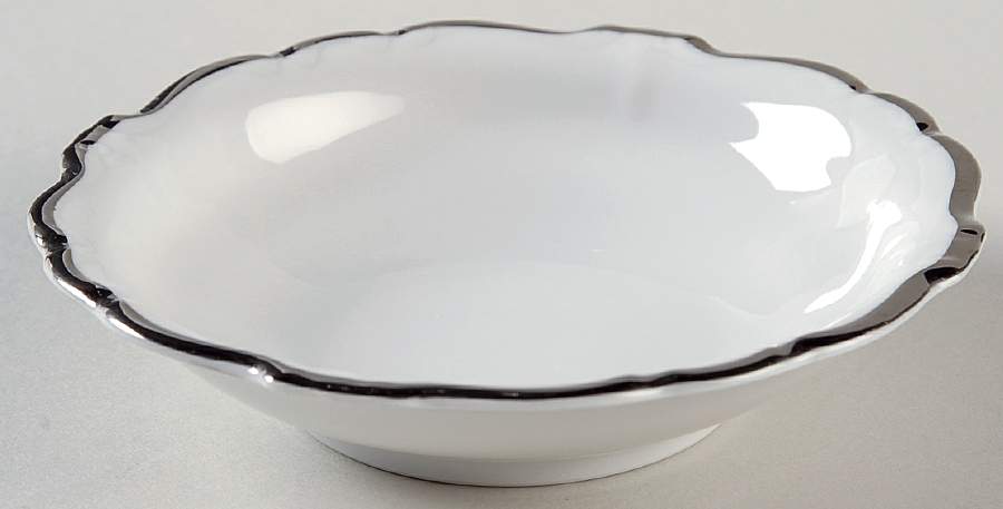 Platinum Baroque Fruit/Dessert (Sauce) Bowl by Johann Haviland-1