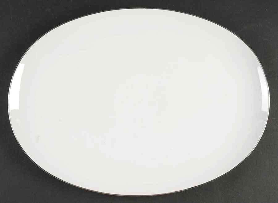Platinum Riviera 15" Oval Serving Platter by Johann Haviland-1