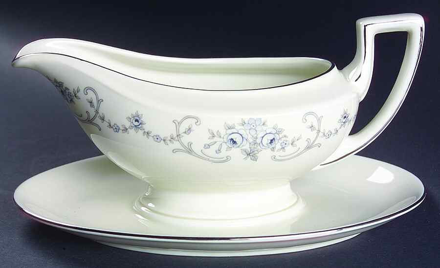 Rhineland-Danube Gravy Boat with Attached Underplate by Johann Haviland-1