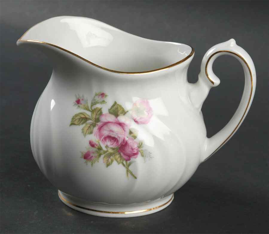 Rose of Picardy White Creamer by Johann Haviland-1