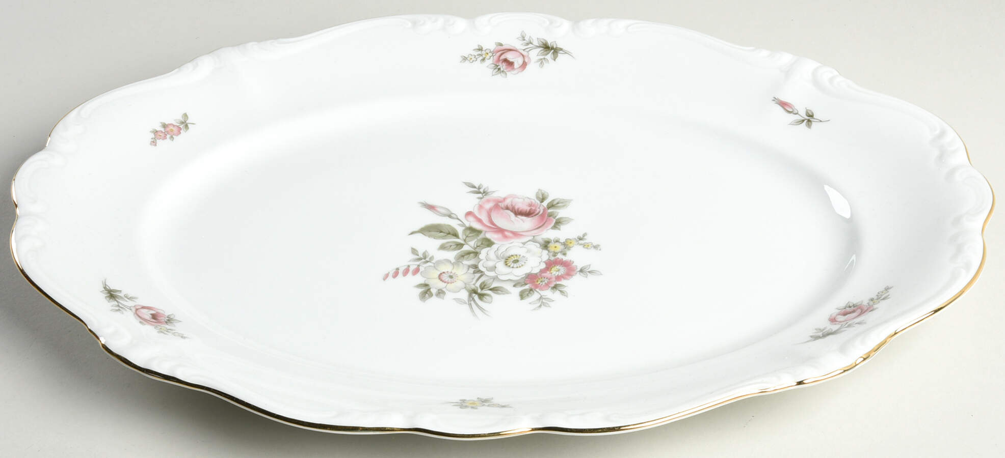 Serenade 14" Oval Serving Platter by Johann Haviland-1