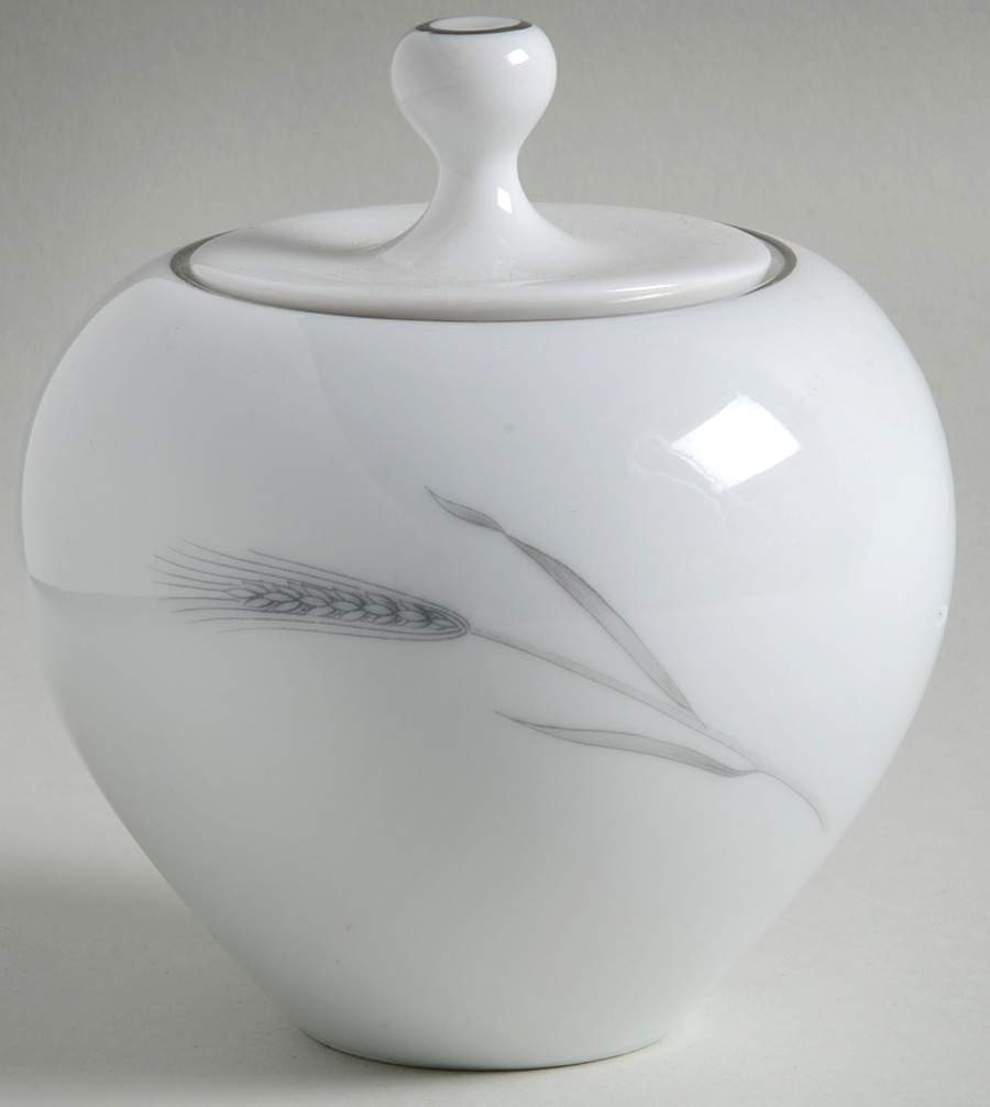Silver Wheat Sugar Bowl & Lid by Johann Haviland-1
