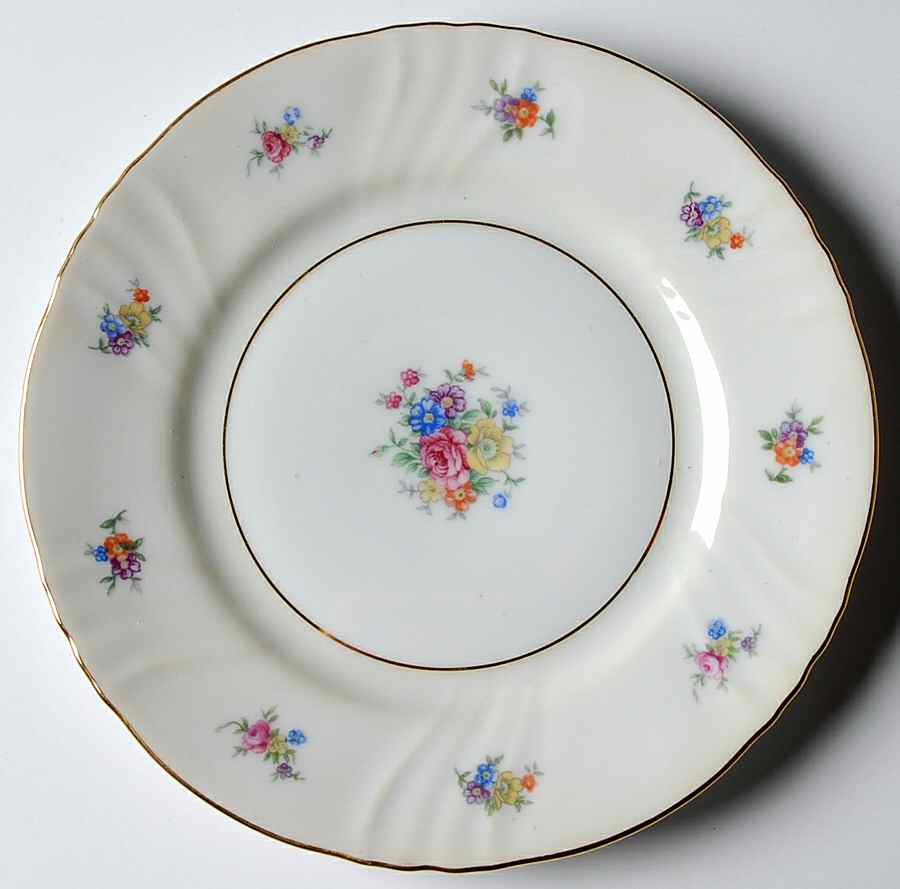 Summerflowers (Gold Verge) Bread & Butter Plate by Johann Haviland-1