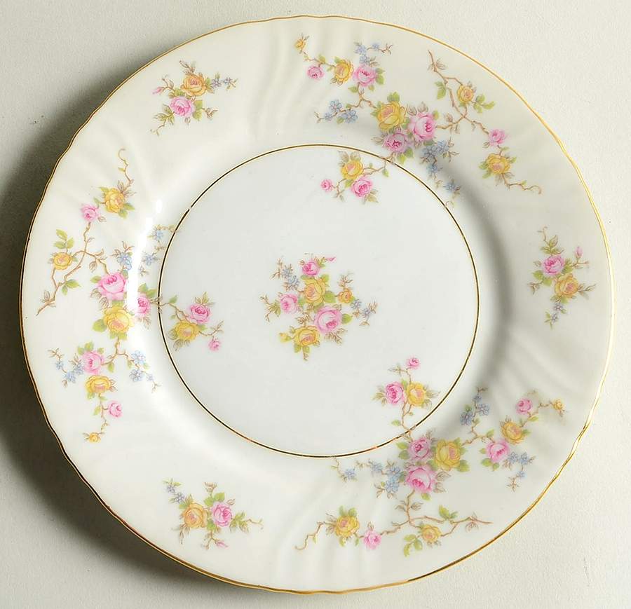 Thornrose Cream Salad Plate by Johann Haviland-1