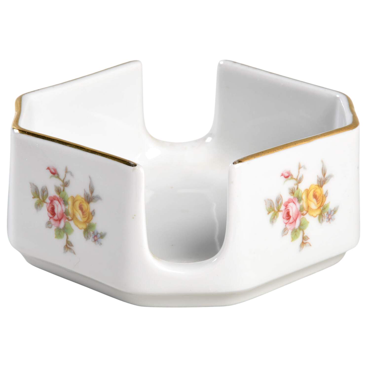 Thornrose (White, No Verge) Ashtray Set with Holder, Holder Only by Johann Haviland-1