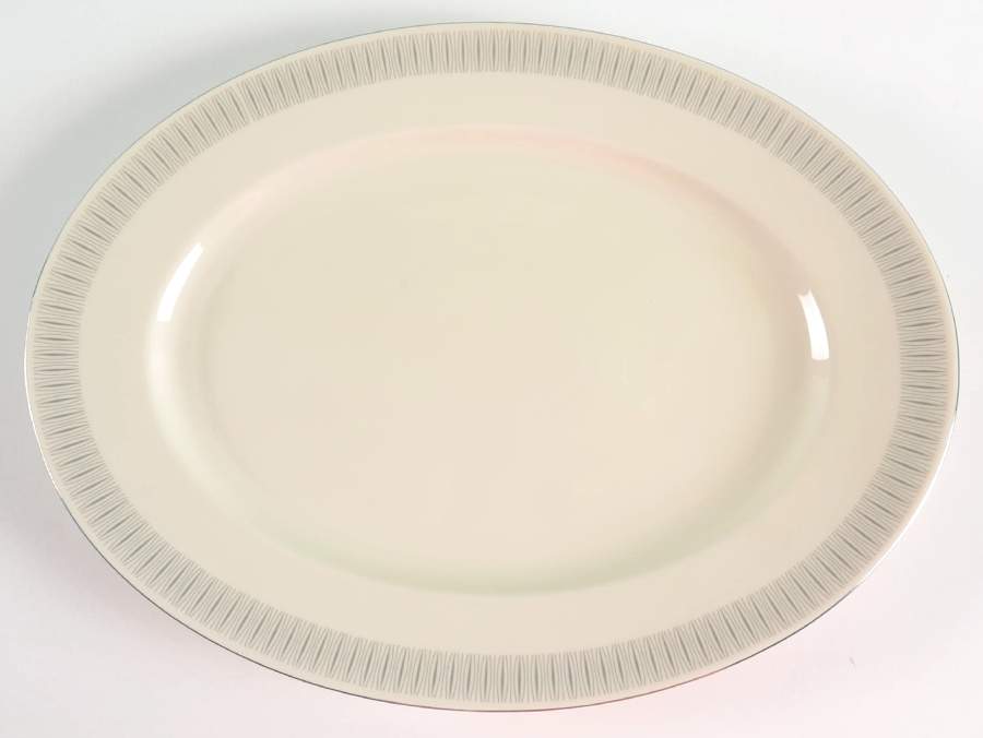 Tuxedo 15" Oval Serving Platter by Johann Haviland-1