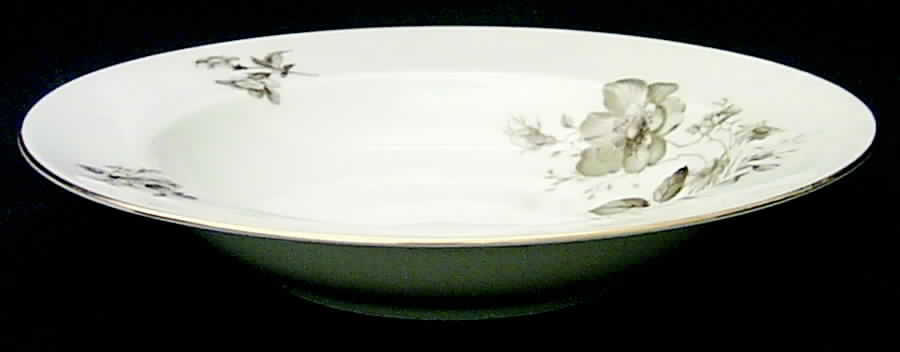 Twilight Rose Rim Soup Bowl by Johann Haviland-1