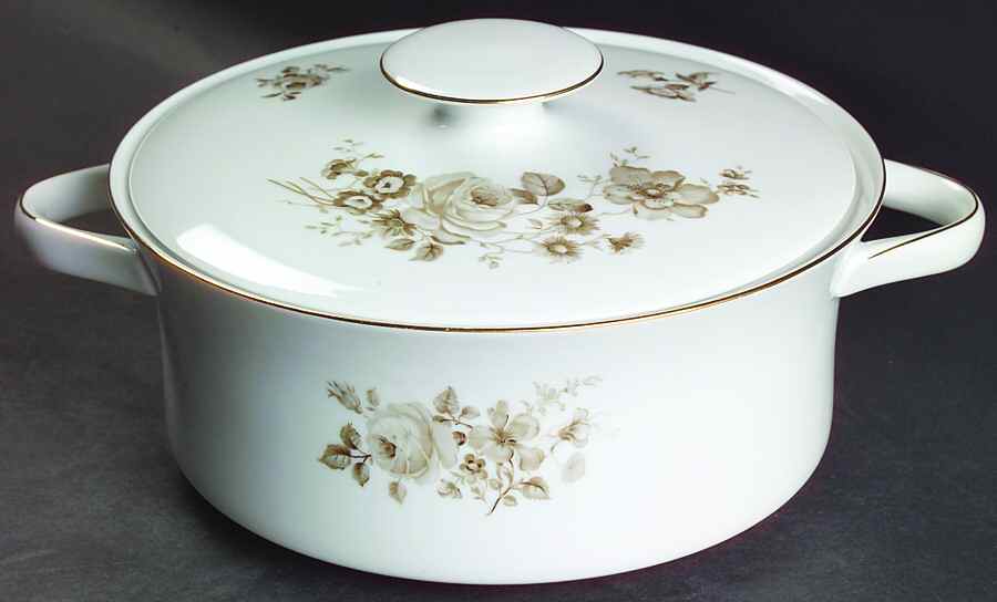 Twilight Rose Round Covered Vegetable by Johann Haviland-1