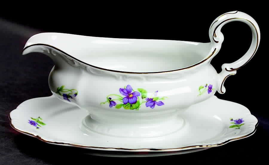 Violetta Gravy Boat with Attached Underplate by Johann Haviland-1
