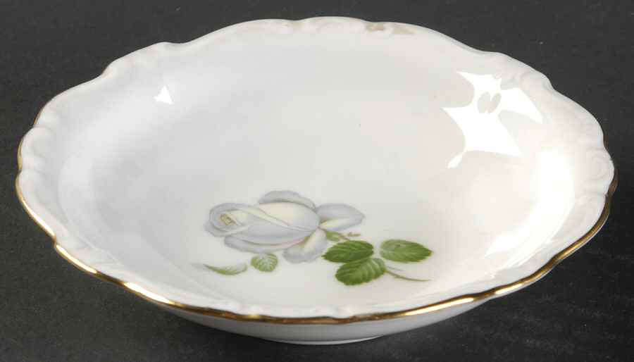 White Rose Fruit/Dessert (Sauce) Bowl by Johann Haviland-1