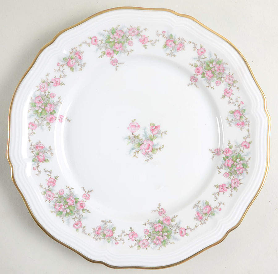 Wild Rose (1-8" Gold Trim) Dinner Plate by Johann Haviland-1