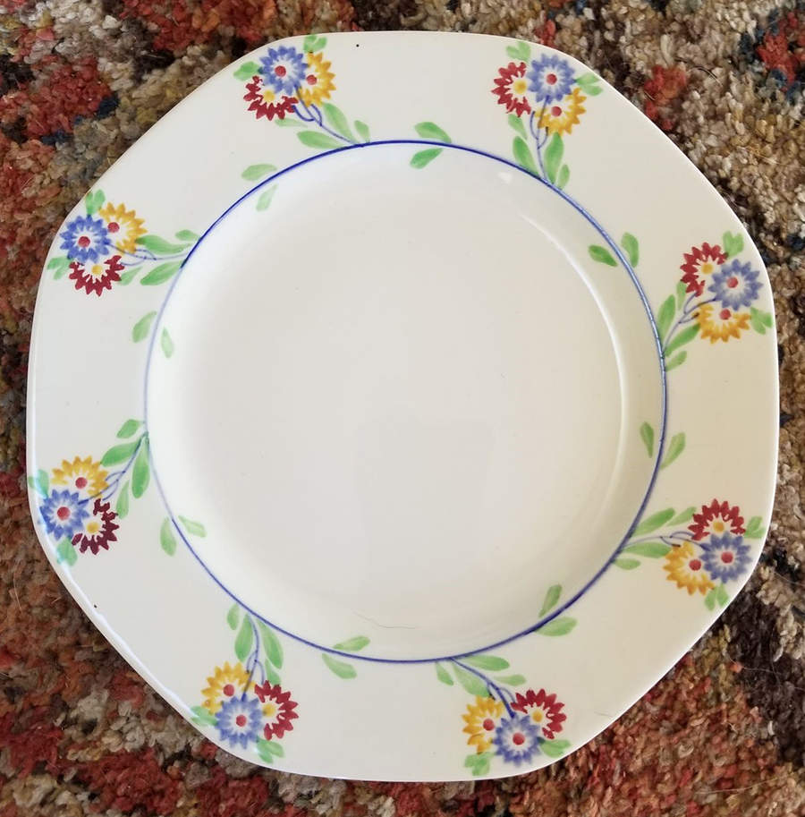 The Aster Salad Plate by George Jones & Sons-1