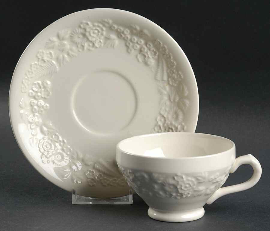 Rhapsody Footed Cup & Saucer Set by George Jones & Sons-1