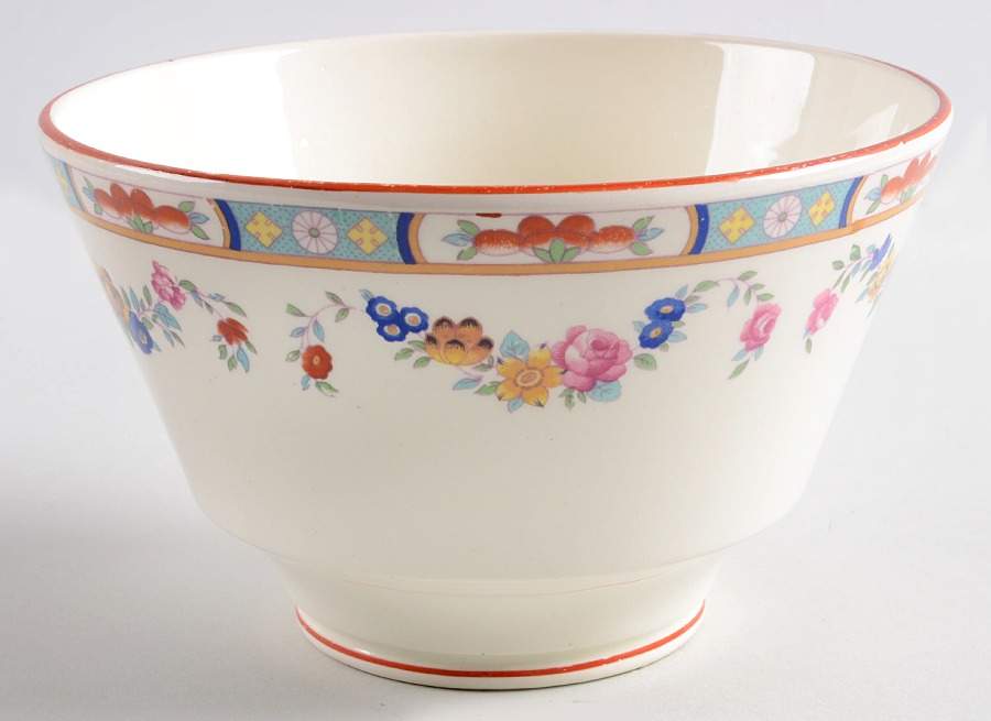 The Rosedale Cranberry Bowl by George Jones & Sons-1