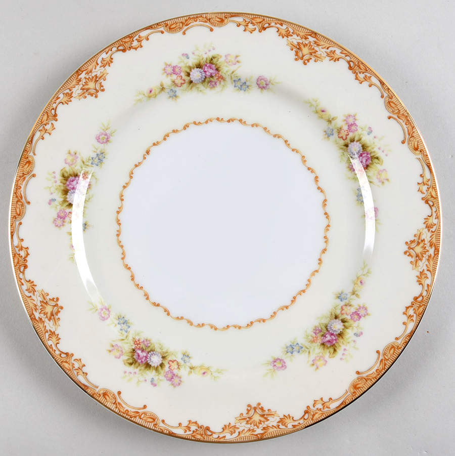 Tan Traditional Dinner Plate by Jyoto-1