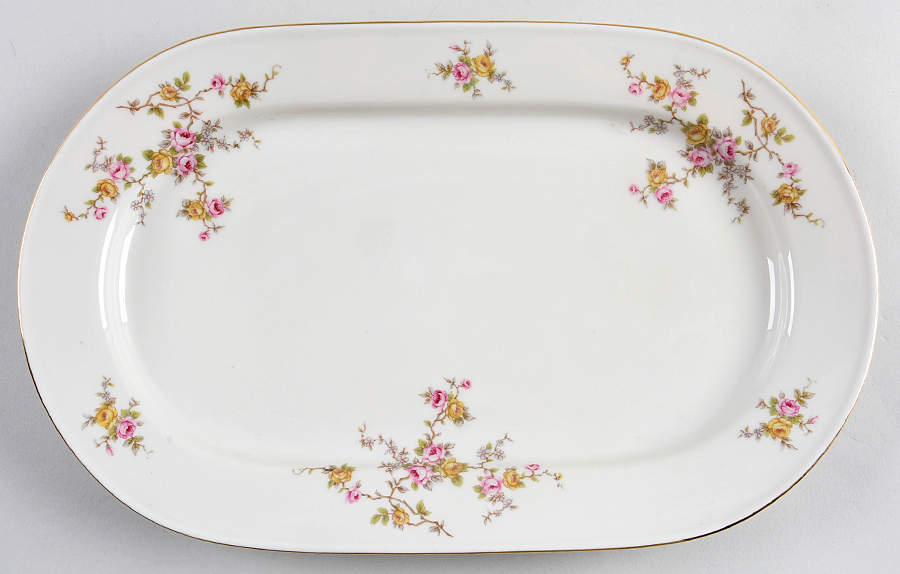 E628 12" Oval Serving Platter by Johann Haviland-1