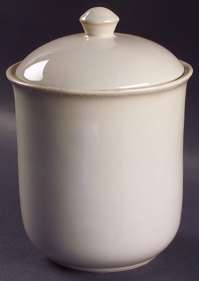 Variations Ivory Large Canister & Lid by JCPenney-1