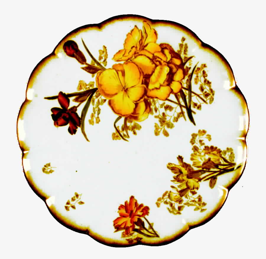 Carnation Luncheon Plate by George Jones & Sons-1