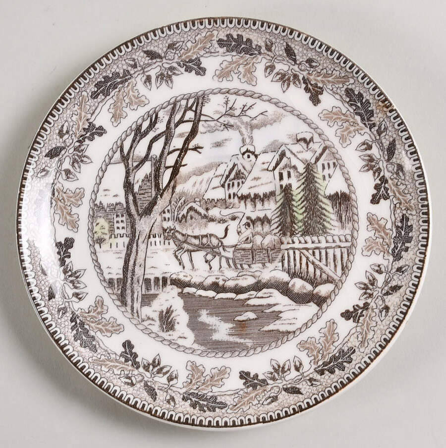 Spring of New England Saucer by Wales (Japan)-1