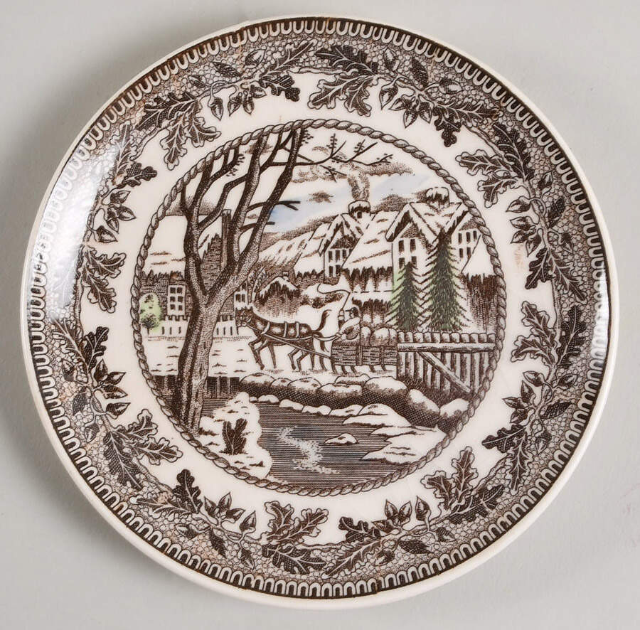 Spring of New England Bread & Butter Plate by Wales (Japan)-1