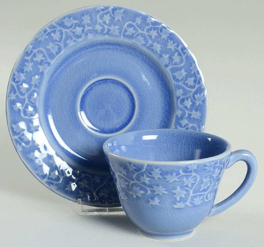 Nagar Blue Footed Cup & Saucer Set by Jars-France-1