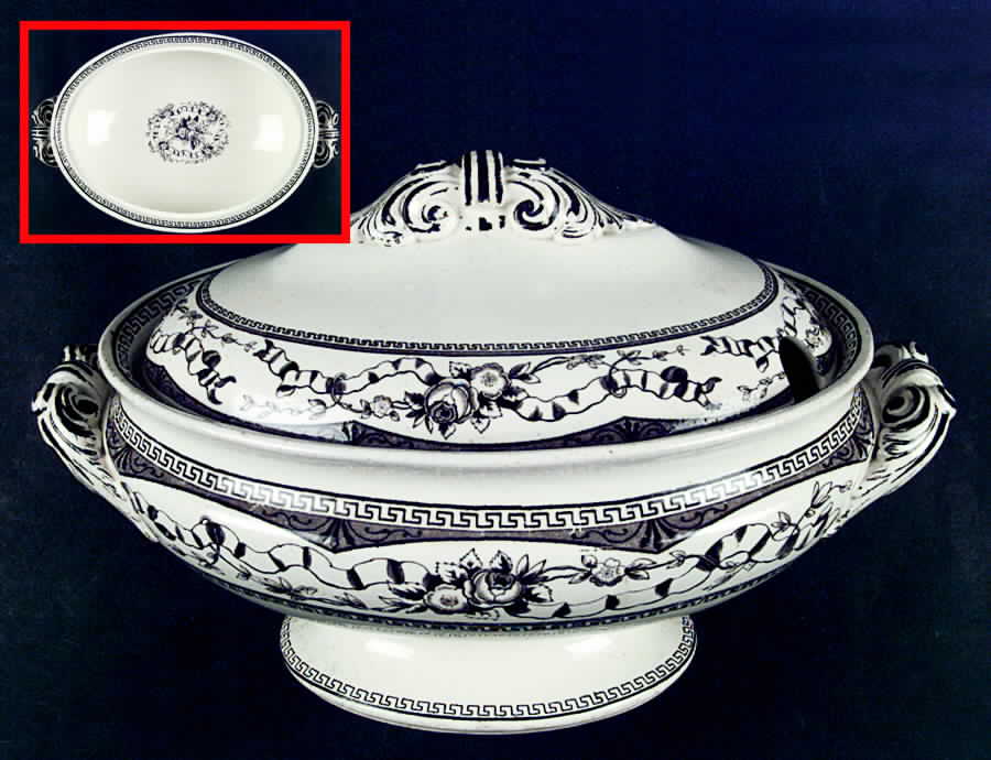 JON38 Tureen &  Lid by George Jones & Sons-1