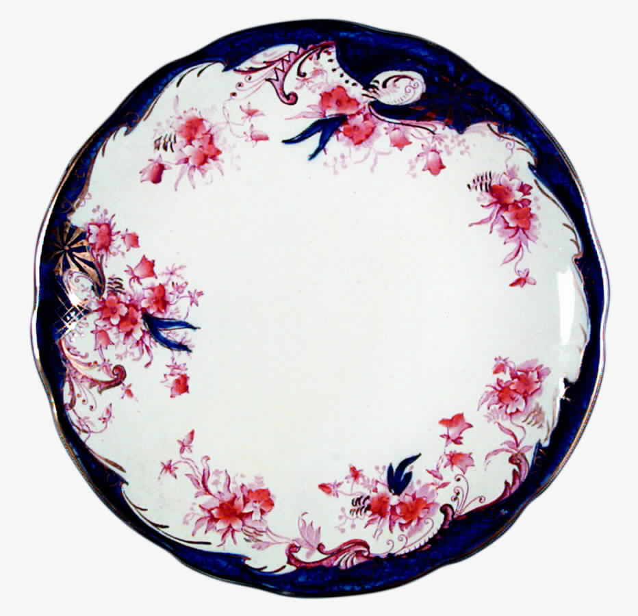 Flanders Luncheon Plate by J Plant (Stoke)-1